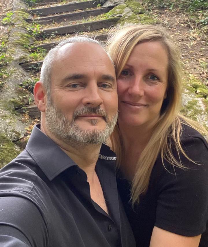 Daniel und Evelyn, ganz nah beieinander